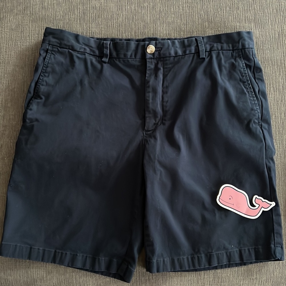 Mens VINEYARD VINES Navy Blue 9 inch inseam Breaker Shorts Size 36